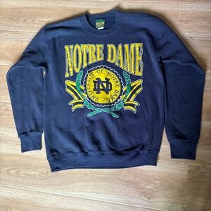 90s Vintage Notre Dame University Collegiate Crewneck Sweatshirt Made in USA